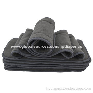 High-absorption Organic Charcoal Bamboo Insert for Baby Cloth Diaper